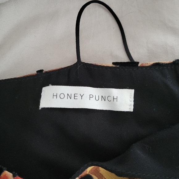 Honey Punch Velvet Floral Dress - Picture 5 of 5